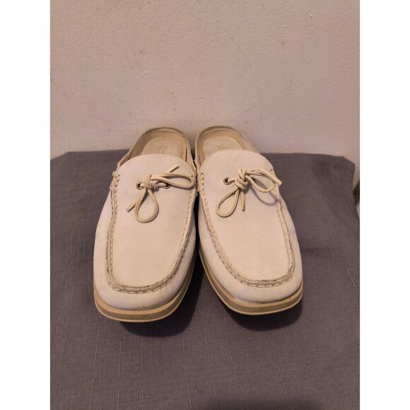 TOMMY BAHAMA Women's 9 M Blue Chamois Leather Slip-On Style Mule Slide - Picture 8 of 9